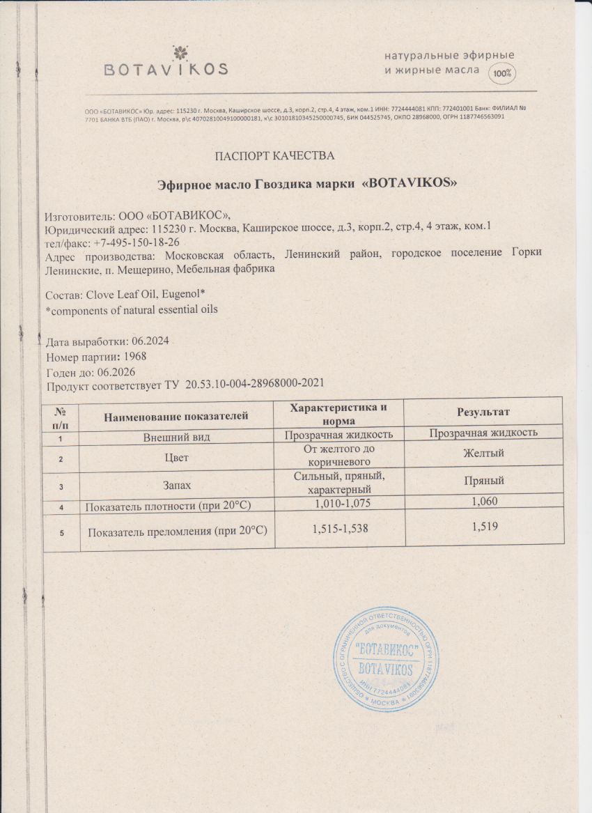 Паспорт №062024